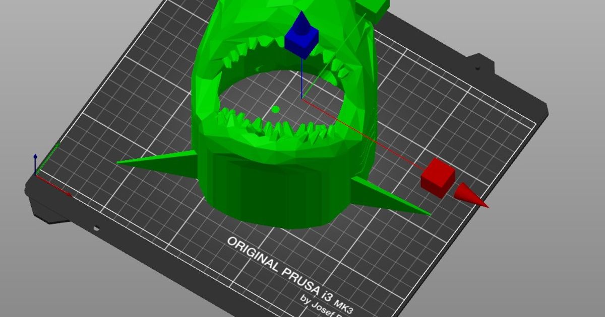shark head google mount justin download free stl model printablescom 3d models gadgets googleassistant googlehome 3D print model - Mito3D