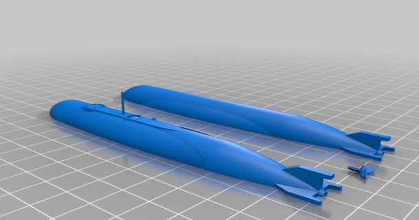 shinkai jbarche download free stl model printablescom 3d models gadgets submarine wwii 3d print model - Mito3D
