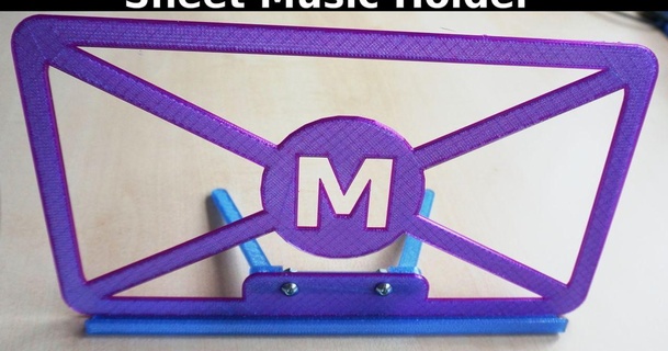 Folha música suporte gcodeprintr baixar livre stl modelo printablescom 3d modelos passatempo fabricantes 3d print model - Mito3D