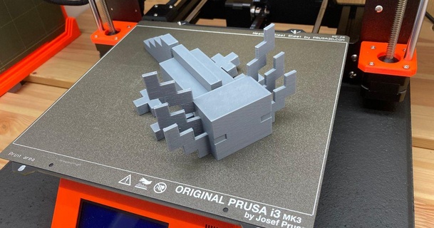 flexi Axolotl Minecraft Jerry download frei stl Modell Printablescom 3d Modelle Welt scannt Tiere artikuliertes Tier artikulierte Figur 3d print model - Mito3D
