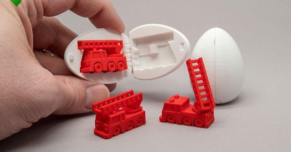 sorpresa uovo 5 minuscolo fuoco camion agepbiz Scarica gratuito stl modello printablescom 3d Modelli giocattoli Giochi veicoli prova delle prestazioni collezionabile Pasqua 3d print model - Mito3D