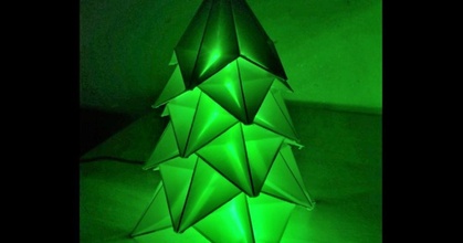 origami inspirado Natal árvore luke's 3d baixar livre stl modelo printablescom modelos casa decoração 3d print model - Mito3D