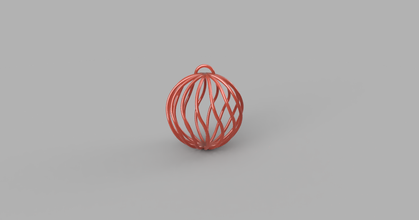 christmas wire ball luke's 3d download free stl model printablescom models household decor merry merrychristmas 3d print model - Mito3D