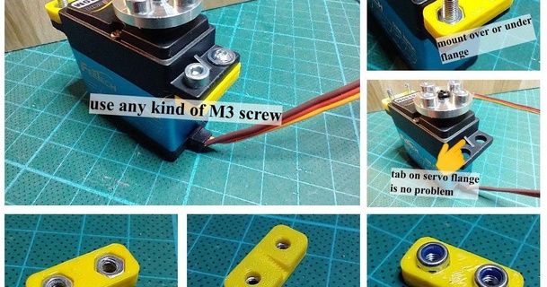 servo mounting helper 2x m3 jgw download free stl model printablescom 3d models hobby & makers rc robotics m3nut nut servomount 3d print model - Mito3D