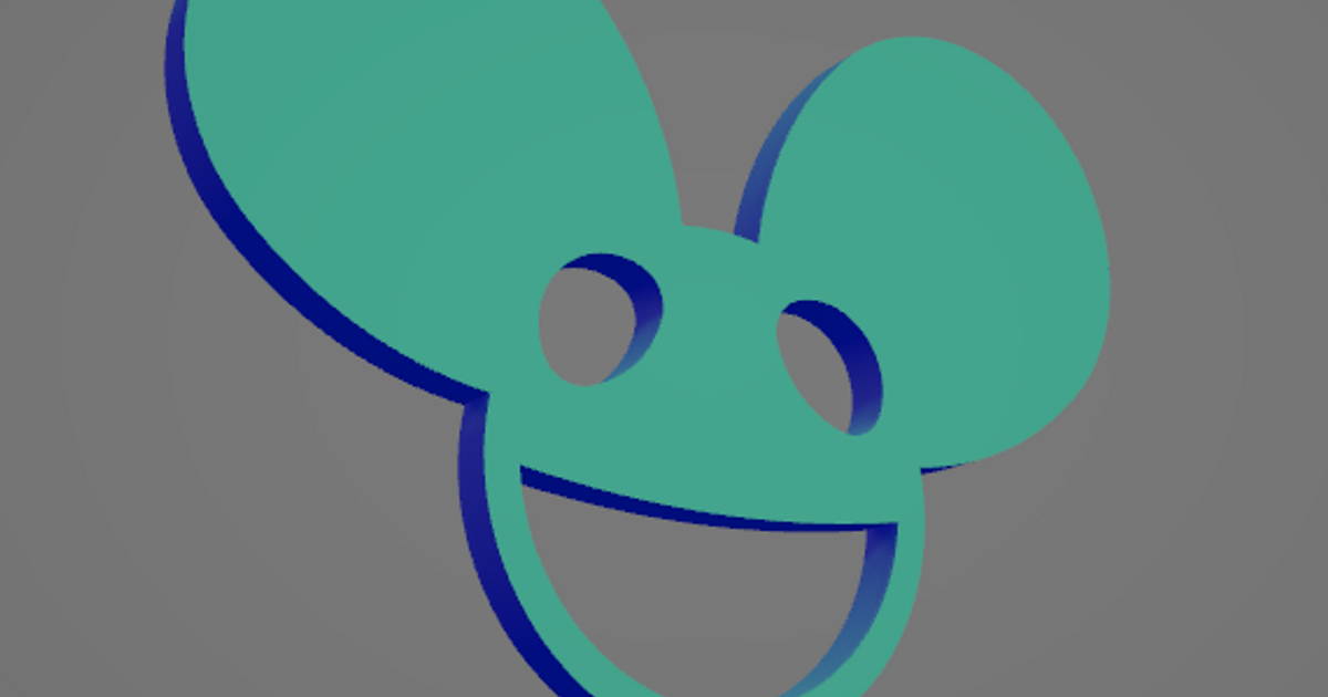 deadmau5 Schlüsselring ond ej ek download frei stl Modell Printablescom 3d Modelle Kostüme Zubehör Kostüm 3D print model - Mito3D