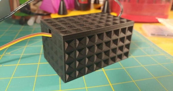 texturizado eletrônicos projeto caixa Andrew cibernético nerd baixar livre stl modelo printablescom 3d modelos passatempo fabricantes arduino estojo eletrônico projecto 3d print model - Mito3D