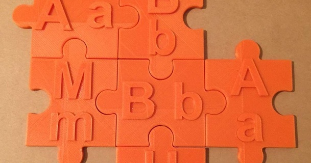 Alphabet Puzzle Englisch Pantelis skizzieren download frei stl Modell Printablescom 3d Modelle Lernen Objekte Alphabete Stücke 3d print model - Mito3D