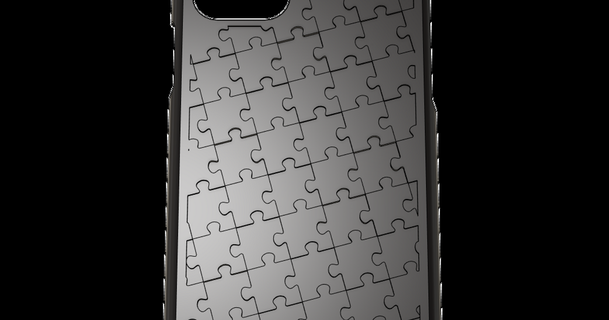 iphone 11 pro perfect fit customizable case + puzzle version predue89 download free stl model printablescom 3d models gadgets portable devices 3d print model - Mito3D