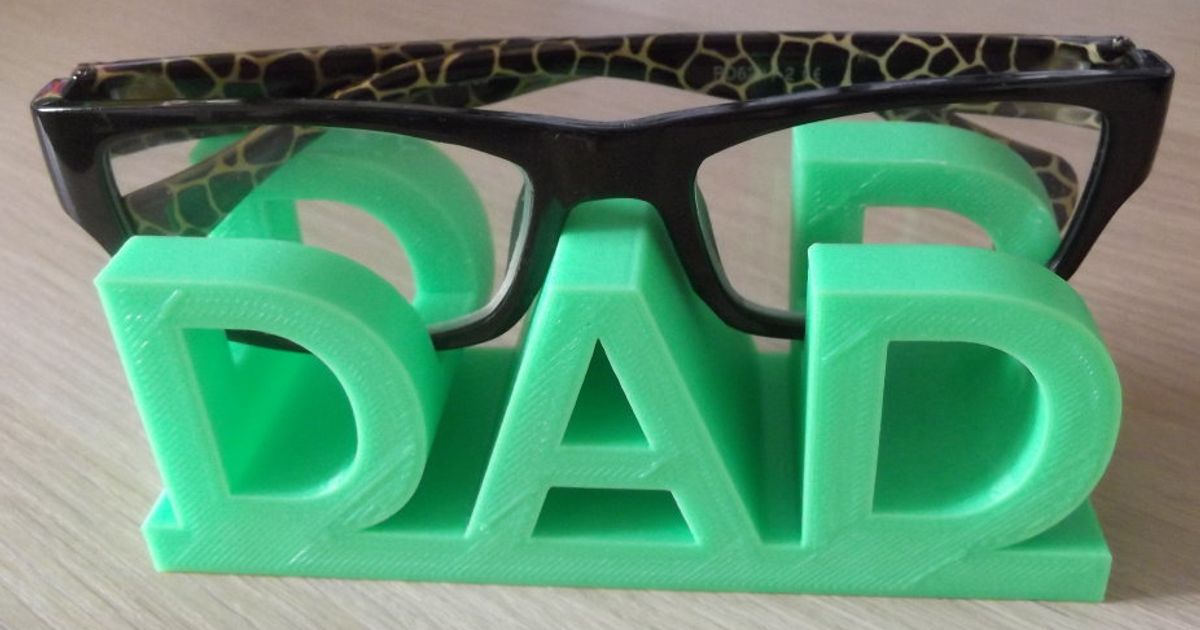 papá lentes soporte sej7278 descargar gratis stl modelo imprimiblescom 3d modelos Moda accesorios dia padre porta gafas 3D print model - Mito3D