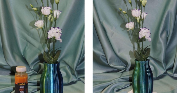 vase bouteille encart réel fleurs Télécharger libre stl modèle imprimablescom 3d modèles Ménage décor vasemode vases 3d print model - Mito3D