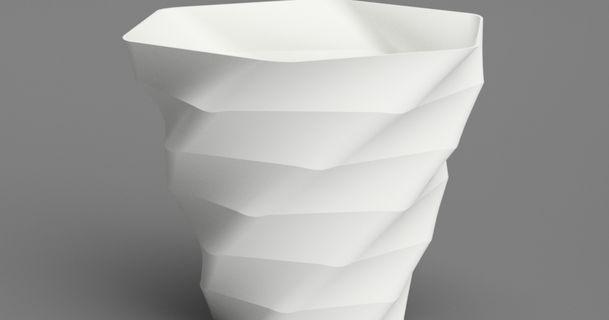 zeitlos Vase geschichtet + verdrehte chris1250 download frei stl Modell Printablescom 3d Modelle Haushalt Dekor Dekoration Wohnkultur Vasemode 3d print model - Mito3D