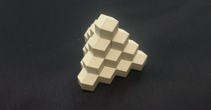 Stück Pyramide Puzzle Stewart Sarg 26 a26 download frei stl Modell Printablescom 3d Modelle Spielzeuge Spiele Rätsel brain teasers 3dpuzzle Verriegelung ineinandergreifendes Rhombicdodekaeder 3d print model - Mito3D