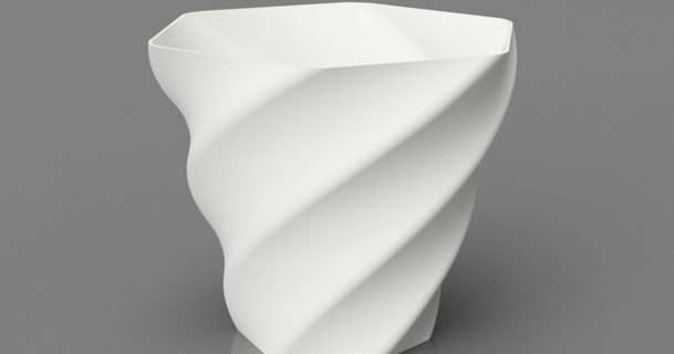 zeitlos Vase verdrehte chris1250 download frei stl Modell Printablescom 3d Modelle Haushalt Dekor Dekoration Wohnkultur Vasemode 3d print model - Mito3D