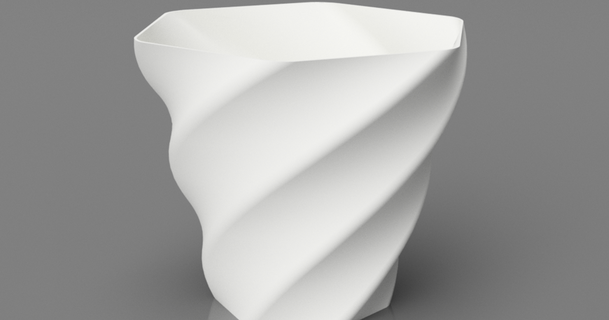 timeless vase twisted chris1250 download free stl model printablescom 3d models household decor decoration homedecor vasemode 3d print model - Mito3D