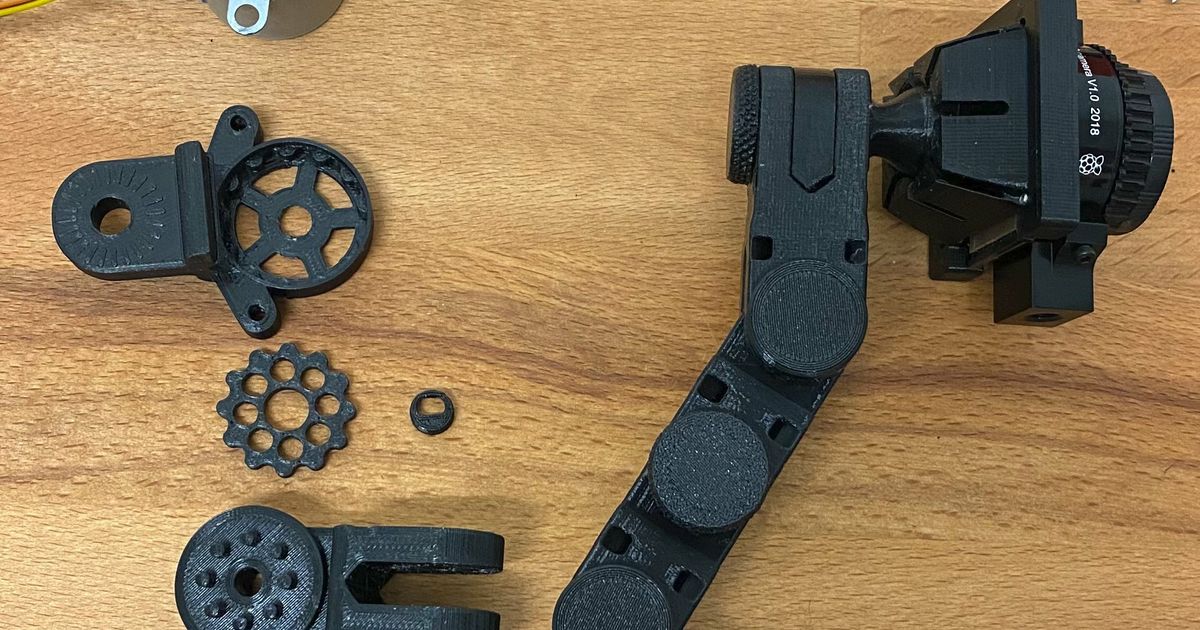 cycloidal gear joint bipolar stepper kjell download free stl model printablescom 3d models hobby & makers mechanical parts cameramount 3D print model - Mito3D