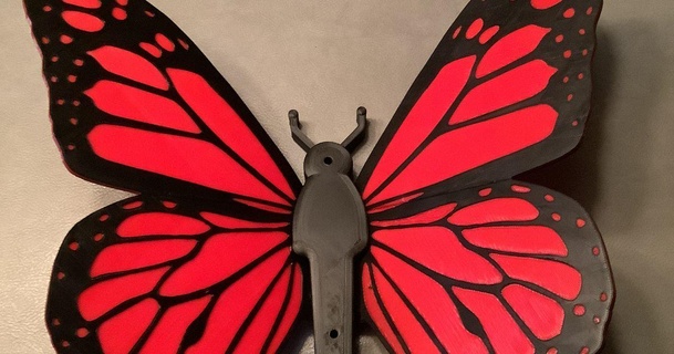 farfalle fattura Scarica gratuito stl modello printablescom 3d Modelli arte design sculture farfalla Giardino dietro casa cantiere 3d print model - Mito3D