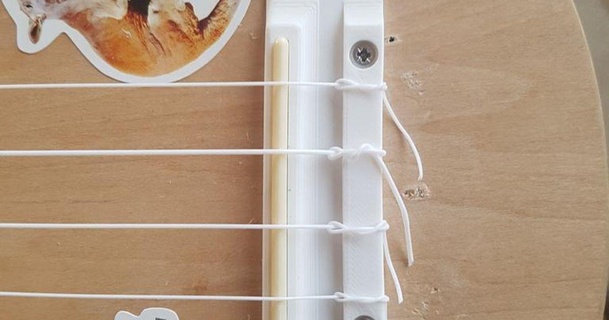 ukulele kravat bar köprü sele bas indir Bedava stl model printablescom 3d modeller hobi yapımcılar müzik 3d print model - Mito3D
