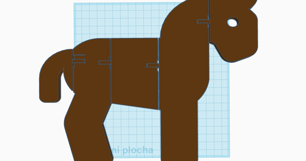 flexi sencillo caballo anton tirón descargar gratis stl modelo imprimiblescom 3d modelos juguetes juegos animal fácil flexible 3d print model - Mito3D