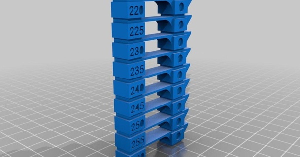 petg temp tower cura 220-260 degrees killern00bz download free stl model printablescom 3d models printers test 3d print model - Mito3D
