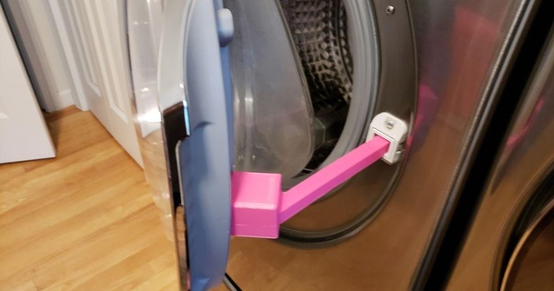 washing machine door prop nathano2 download free stl model printablescom 3d models household house equipment 3d print model - Mito3D