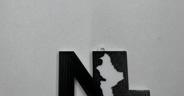 nuevo Leon nl Logo Schlüsselbund ar3dprints download frei stl Modell Printablescom 3d Modelle Kunst Design 2d Platten Logos Mexiko 3d print model - Mito3D