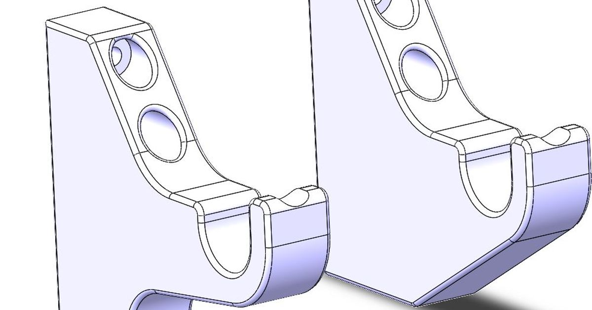 perde dirsek utangaç indir Bedava stl model printablescom 3d modeller ev halkı dekor montaj braketi 3D print model - Mito3D