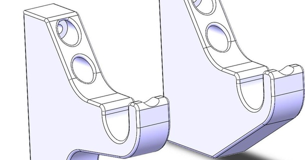 tenda staffa timido Scarica gratuito stl modello printablescom 3d Modelli domestico arredamento fissaggio 3d print model - Mito3D