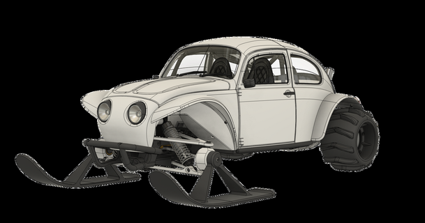 Ski Pack Buggy 3d setzt download frei stl Modell Printablescom Modelle Spielzeuge Spiele Fahrzeuge 3d print model - Mito3D