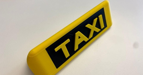 taxi roof signs zerosiv download free stl model printablescom 3d models art & design designs taxicab 3d print model - Mito3D