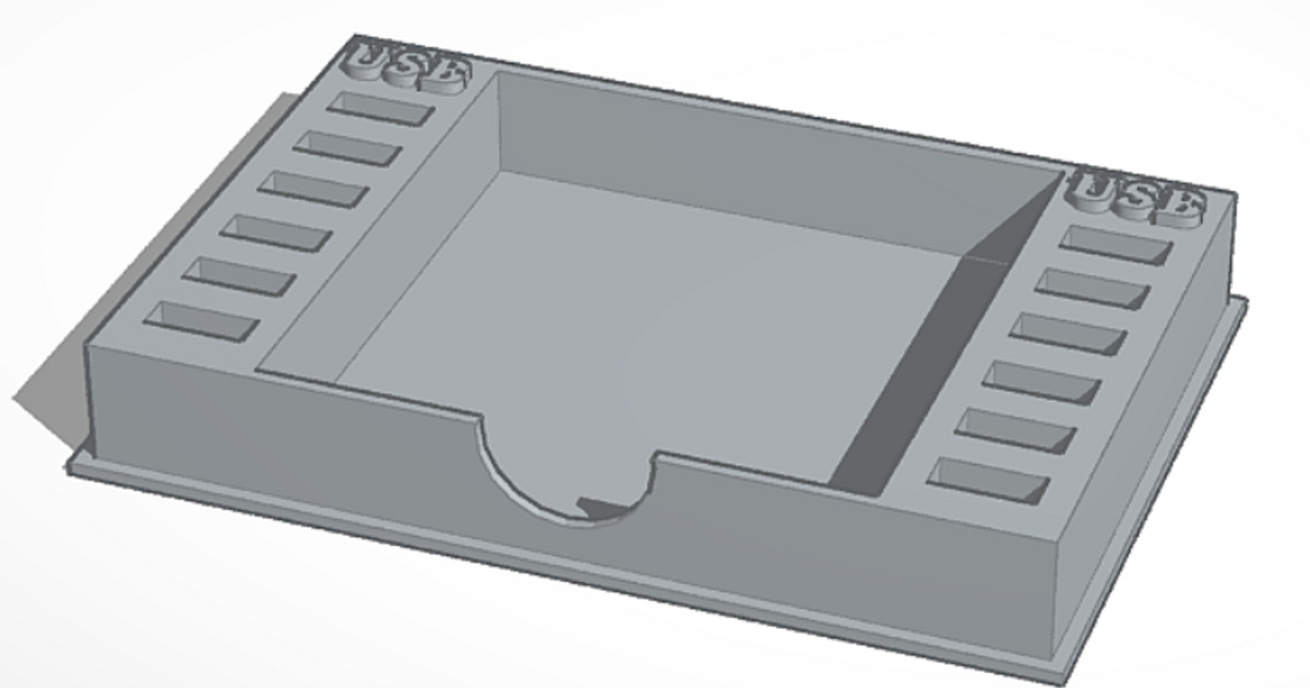 base USB + espacio paraca post it zapikero descargar gratis stl modelo imprimiblescom 3d modelos artilugio notas Post soporte apoyo 3D print model - Mito3D