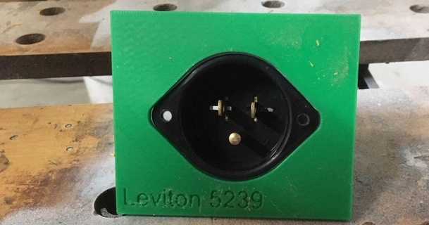 Leviton 5239 modelo carpintería pascalou descargar gratis stl imprimiblescom 3d modelos pasatiempo hacedores ideas electricidad enrutador 3d print model - Mito3D