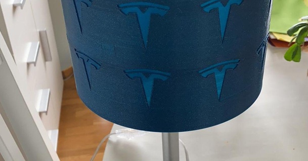 tesla moteurs abat jour rampe Télécharger libre stl modèle imprimablescom 3d modèles Ménage décor teslamotors 3d print model - Mito3D