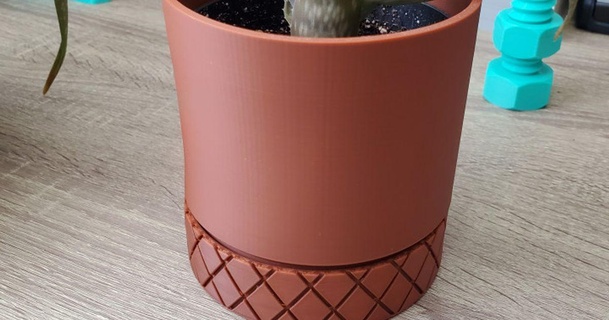 decorative planter mattoyo download free stl model printablescom 3d models household outdoor & garden cactusplanter indoorplanter plant plantpot 3d print model - Mito3D