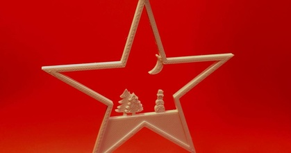 estrella christmas ornament luc4r4t0r descargar gratis stl modelo imprimiblescom 3d modelos estacional diseños invierno Navidad años Decoraciones navidad Decoración navideña árbol ornamento 3d print model - Mito3D