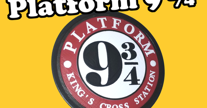 platform 9 3 quarters iqless download free stl model printablescom 3d models art & design wall-mounted harrypotter 3d print model - Mito3D
