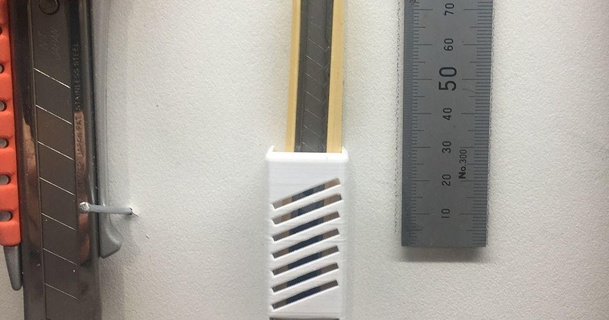 nt cutter - retractable knife bracket aussieinkguy download free stl model printablescom 3d models hobby & makers tools mountingbracket 3d print model - Mito3D