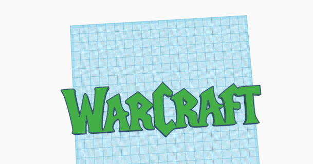 warcraft logo 3db download free stl model printablescom 3d models art & design 2d plates logos 3d print model - Mito3D
