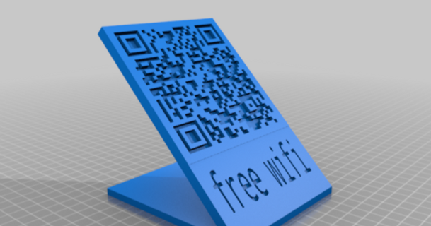 rickroll free wifi qr code theo download stl model printablescom 3d models hobby & makers music 3d print model - Mito3D