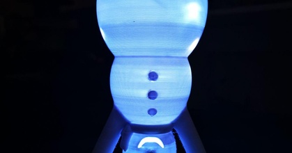 christmas snowman light 3dcreat3d download free stl model printablescom 3d models seasonal designs winter & year's nightlight 3d print model - Mito3D