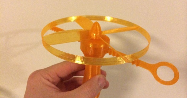 propeller launcher david download free stl model printablescom 3d models toys & games copter pull toy 3d print model - Mito3D