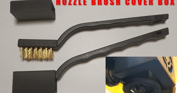 nozzle brush cover box danzbo download free stl model printablescom 3d models printers accessories brushcover easyprint easytoprint ender3 3d print model - Mito3D