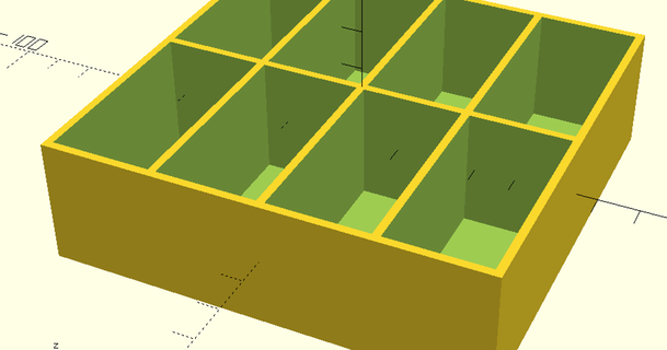 multi compartment parametrik organizatör Kutu fiyort indir Bedava stl model printablescom 3d modeller ev halkı ekipman 3d print model - Mito3D