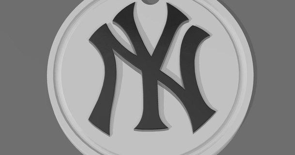 York Yankees Schlüsselbund yzc Design download frei stl Modell Printablescom 3d Modelle Mode Zubehör New 3d print model - Mito3D