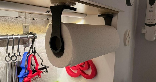 cuisine rouleau titulaire soutien Facile tc Télécharger libre stl modèle imprimablescom 3d modèles Ménage porte papier toilette 3d print model - Mito3D