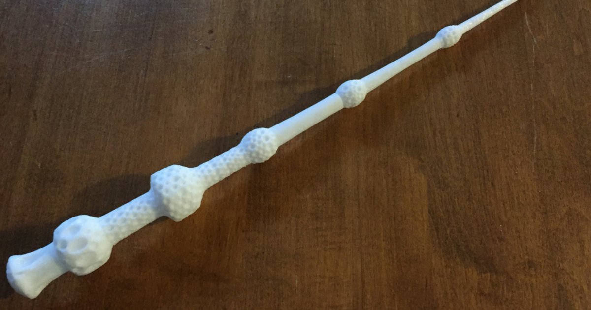 yaşlı asa sihirbazlık dünya Harry çömlekçi Jake Reeves indir Bedava stl model printablescom 3d modeller kostümler Aksesuarlar sahne mürver Harrypotter Harrypotterwand sihirbaz 3D print model - Mito3D