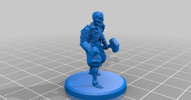esqueleto lutadores osso boyz williamdecker88 baixar livre stl modelo printablescom 3d modelos brinquedos jogos ar herói desktophero3d dnd masmorras Dragões miniaturas 3d print model - Mito3D