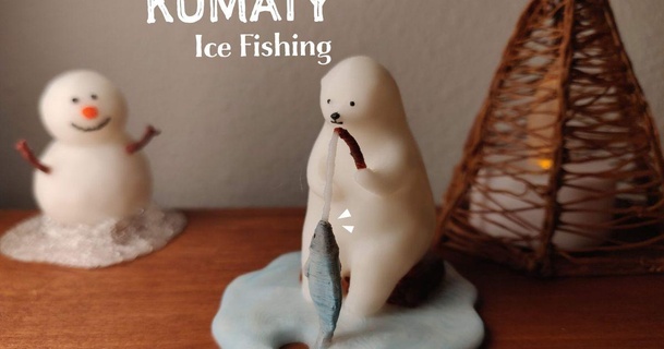 Kumaty polaire ours glace pêche takman29 Télécharger libre stl modèle imprimablescom 3d modèles monde scans animaux mignonne hiver 3d print model - Mito3D