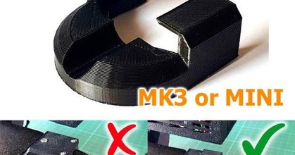 mk3 mini cama calor cable apoyo fácil acortar diseñosinnecesarios descargar gratis stl modelo imprimiblescom 3d modelos impresoras actualizaciones prusa mk3s soporte 3d print model - Mito3D