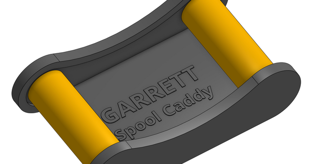 spool caddy holder kevin garrett download free stl model printablescom 3d models printers accessories filamentspoolholder 3d print model - Mito3D