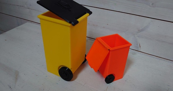 toy trash garbage bin gillis download free stl model printablescom 3d models hobby & makers organizers battery recycling 3d print model - Mito3D